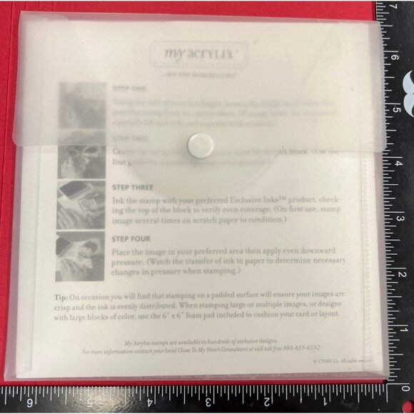 Close To My Heart My Acrylix A Little Something Clear Stamps Set C1193 love - Picture 2 of 4